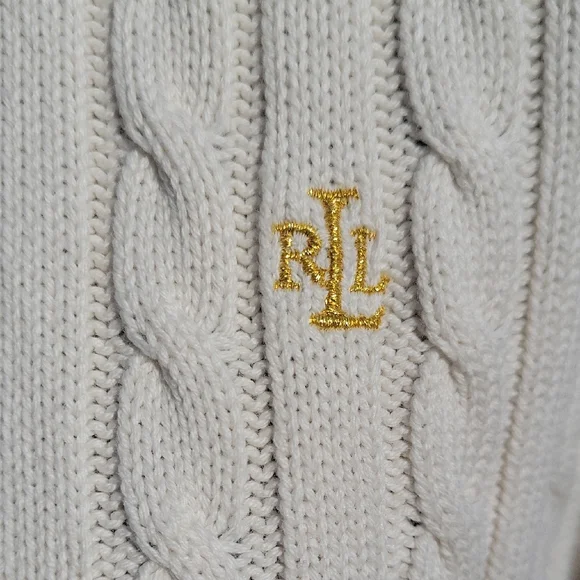 Ralph Lauren Cable-Knit Zip Turtleneck Sweater - Picture 2 of 7